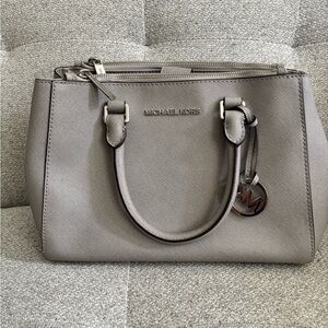 Michael Kors Taupe Satchel Bag